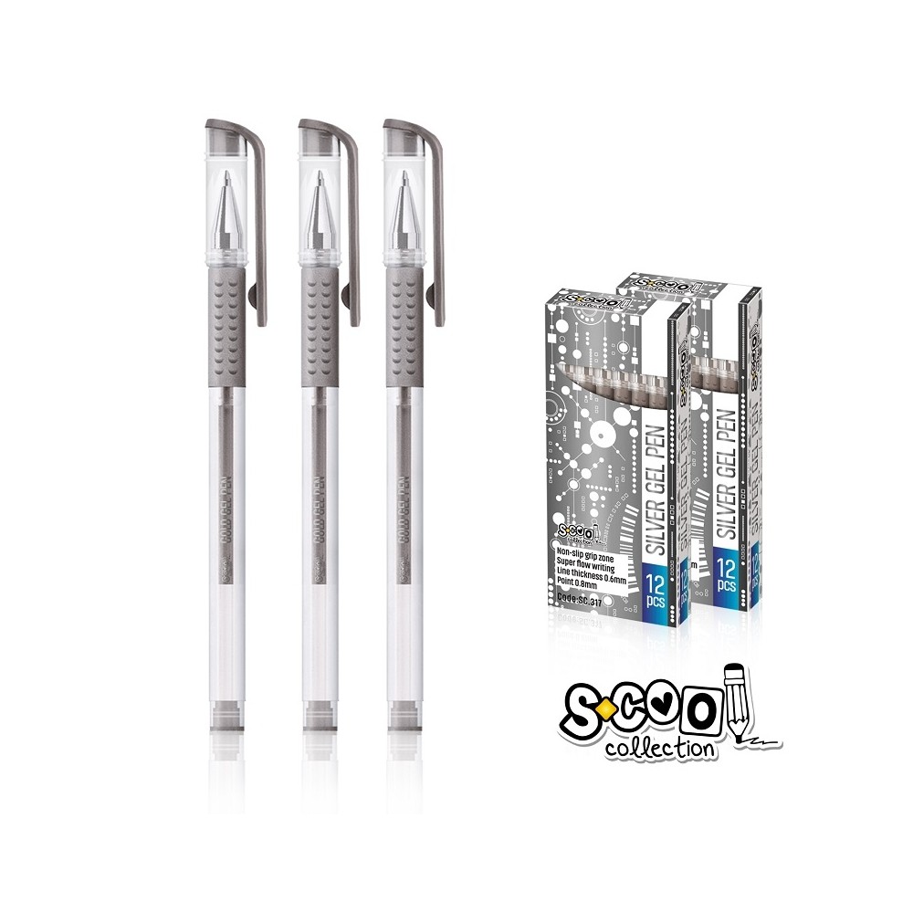 Pix cu gel, argintiu - S-COOL SC317 2.521008