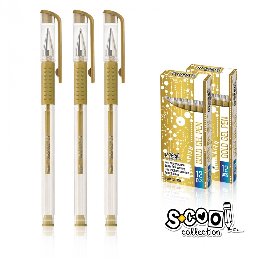 Pix cu gel, auriu - S-COOL SC318 2.521008