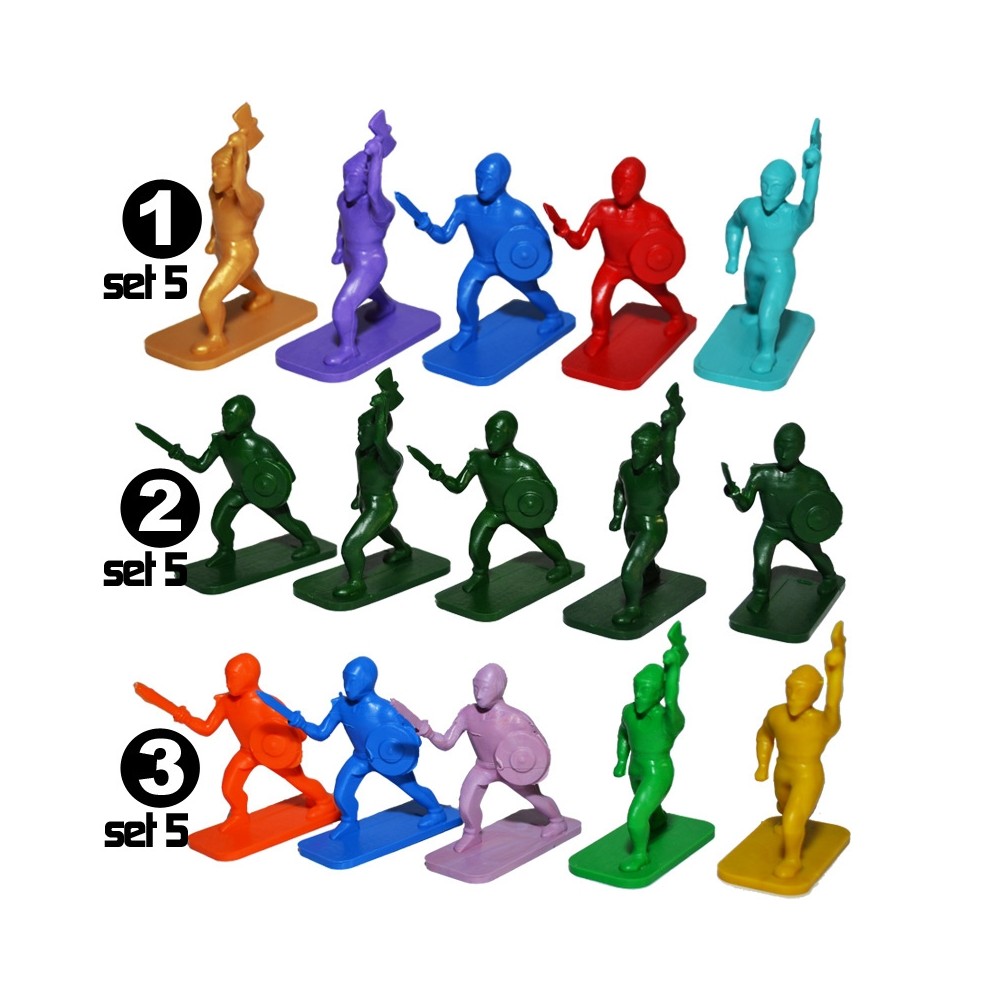 Figurine PP multicolore, 5 buc/set 2.941176