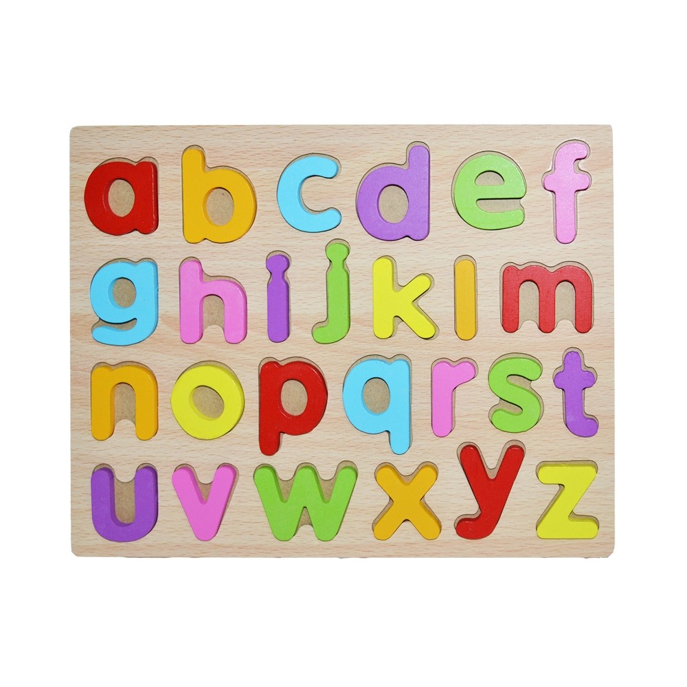 Puzzle lemn, incastru, litere minuscule LXR-2600A 22.689076