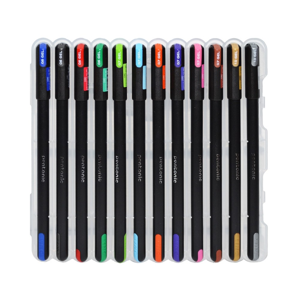 Pixuri cu gel Linc Pentonic, 12 culori/set 856SET – Linc 856SET 21.008403