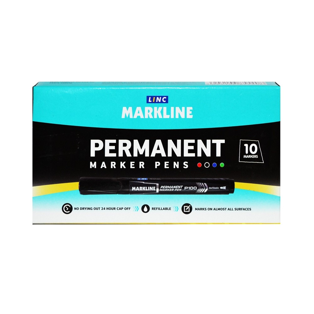 Marker permanent markline, , negru MP100BLK – Linc MP100BLK 2.10084