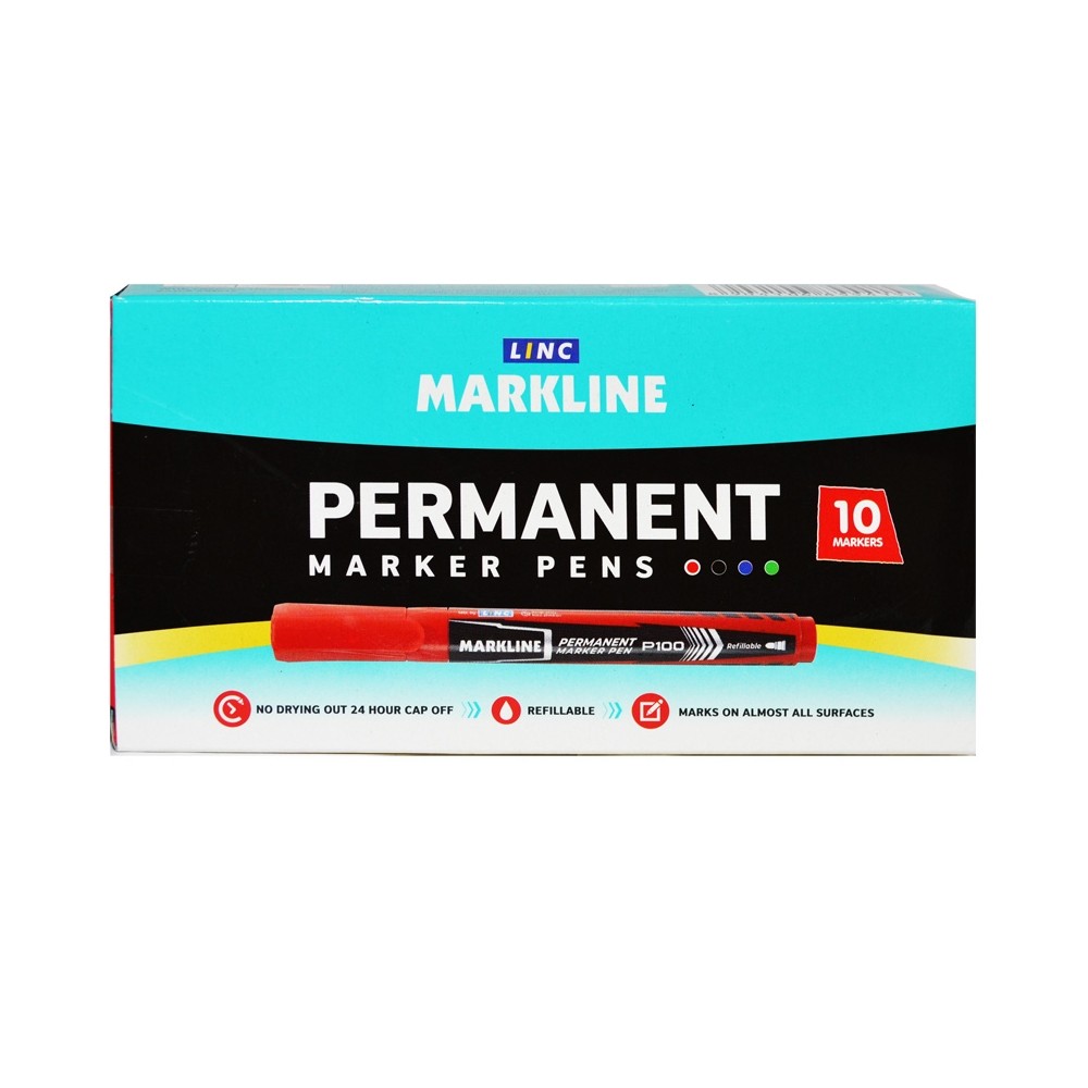Marker permanent markline, rosu MP100RED – Linc MP100RED 2.10084