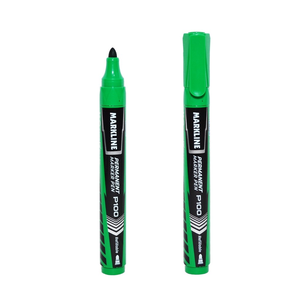 Marker permanent markline, , verde MP100GRE – Linc MP100GRE 2.10084