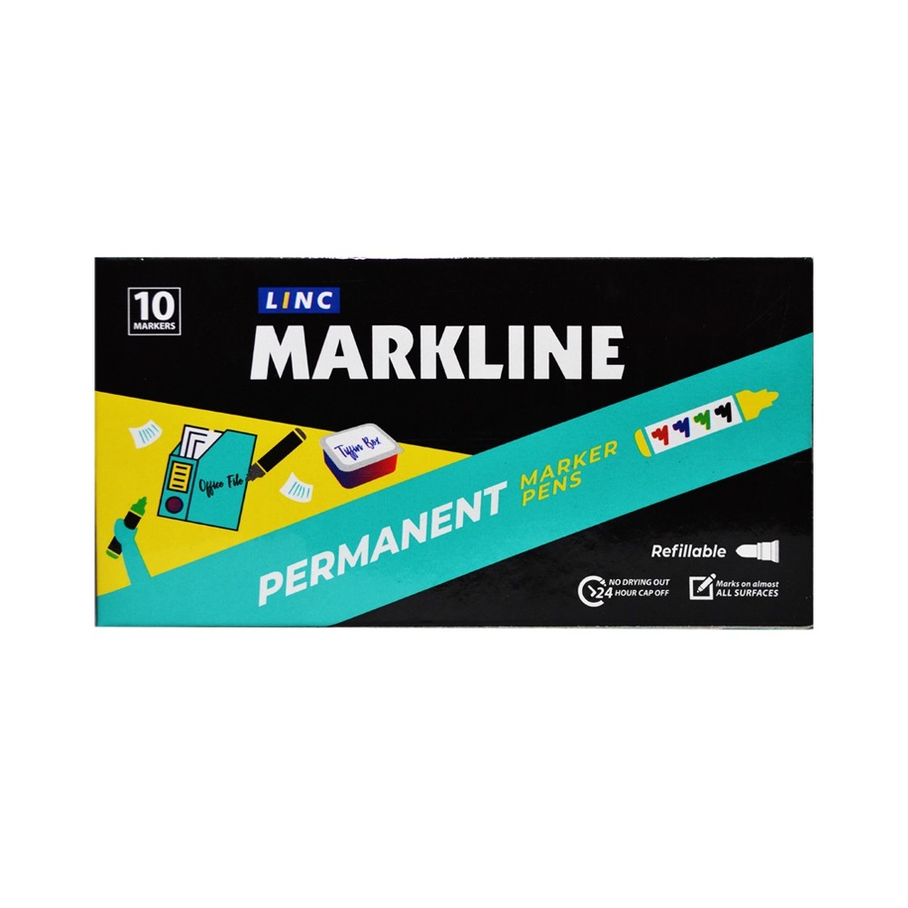 Marker permanent markline, , verde MP100GRE – Linc MP100GRE 2.10084