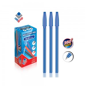 Pix cu capac, mina albastra, 50 buc/set - OFFISHOP OF022 0.840336