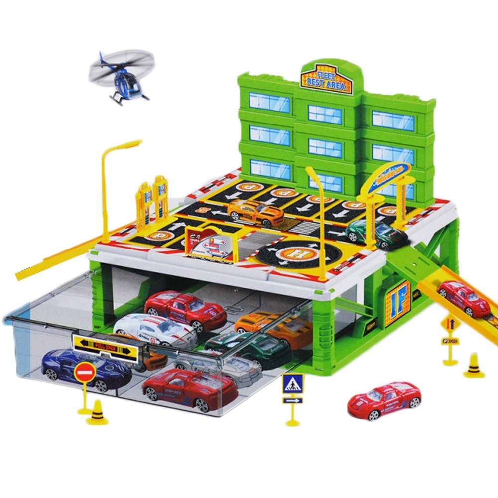 Set Parcare + Masina + Elicopter PG1488 47.058824