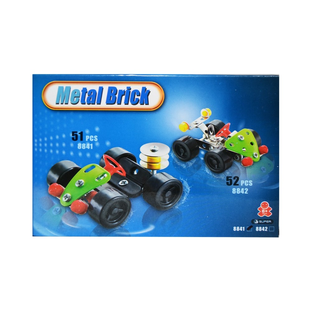 Joc constructii metal, masina de curse, 51 piese 8841 12.184874