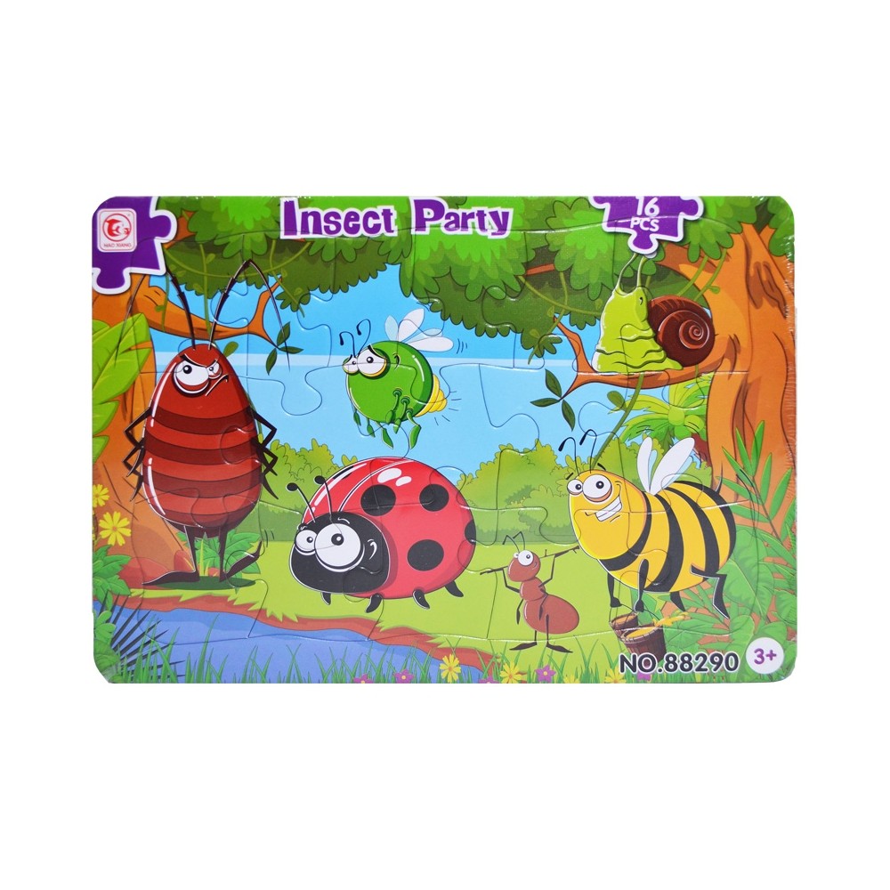 Puzzle carton, 16 piese, Insecte 88290 4.201681