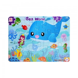 Puzzle carton, 16 piese, Animale marine 88292 4.201681