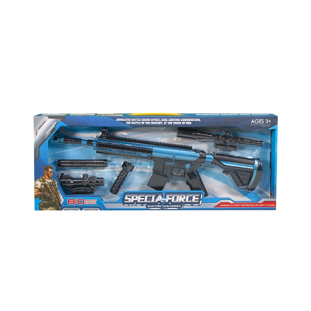 Pusca mitraliera cu accesorii, lumina/muzica 6-H6 38.655462