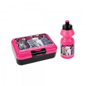 Set: Sticla apa + cutie sandwich, Cats - STARPAK 447907 21.428571