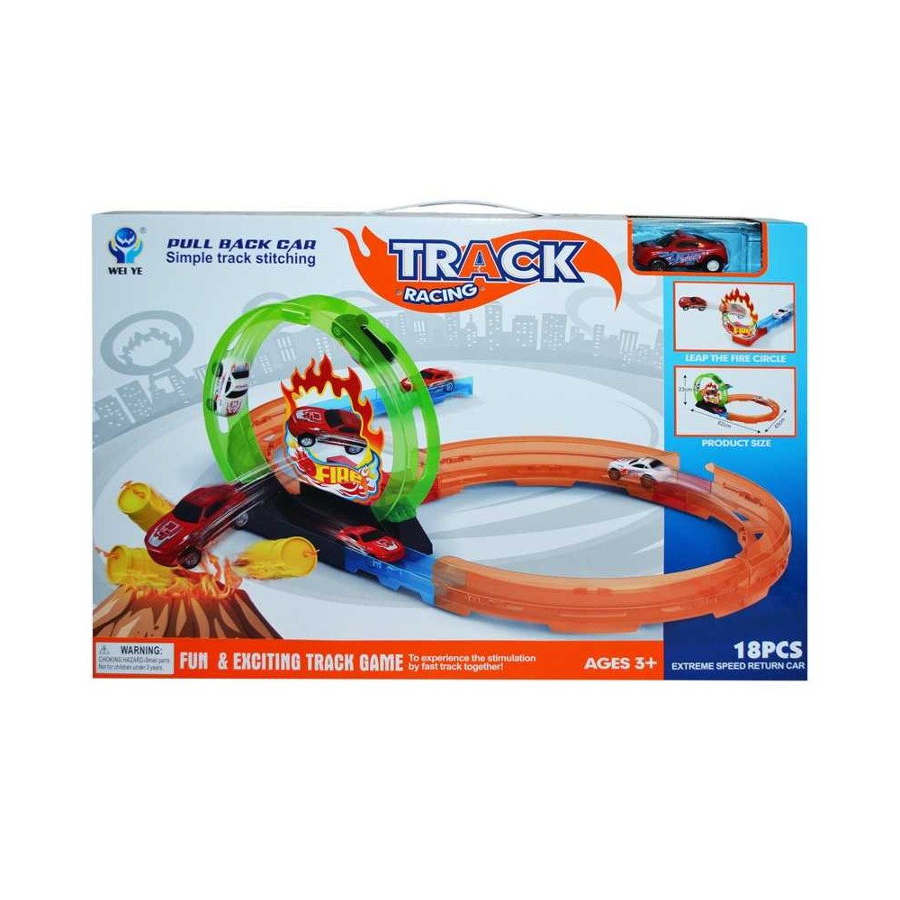 Pista cu bucla 360° + masinuta, 18 piese 5599-98A 48.739496