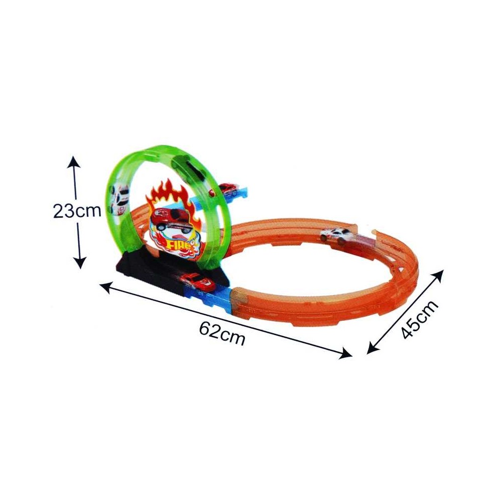 Pista cu bucla 360° + masinuta, 18 piese 5599-98A 48.739496