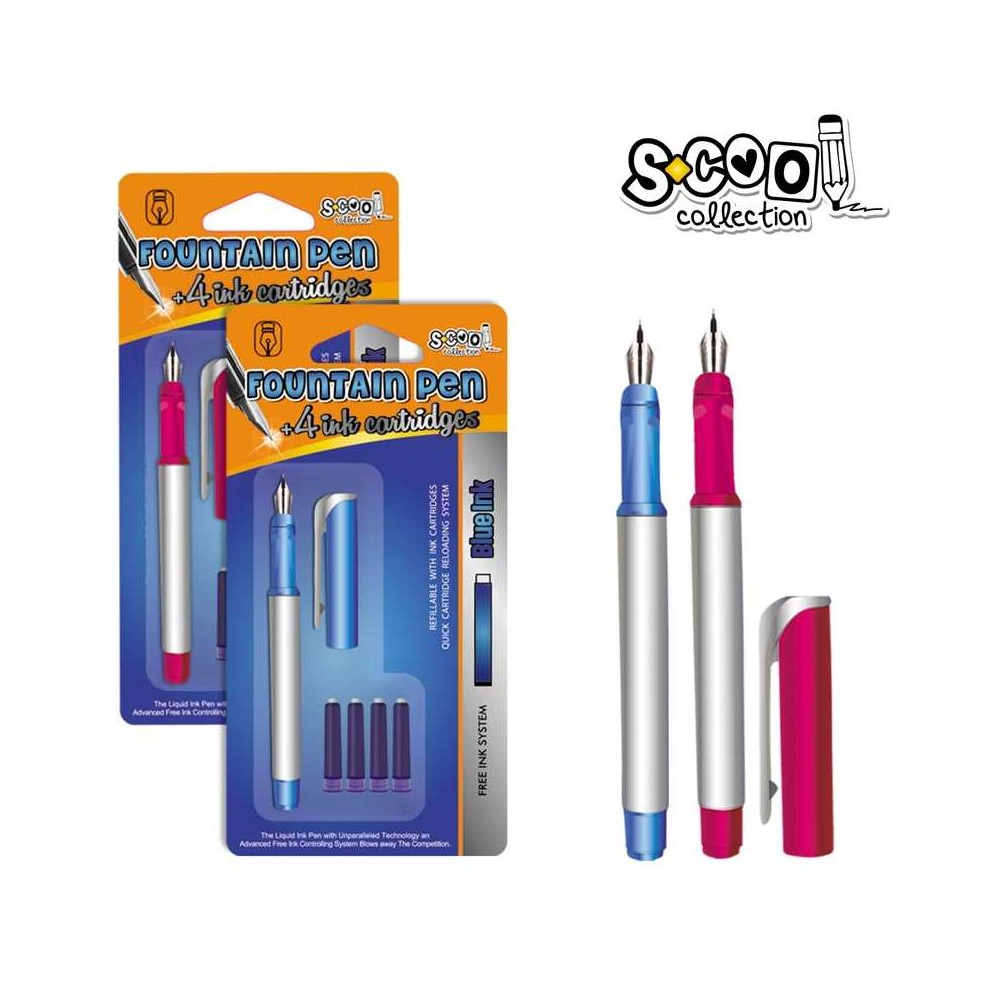 Stilou + 4 rezerve, 1set/blister - S-COOL SC603 6.302521