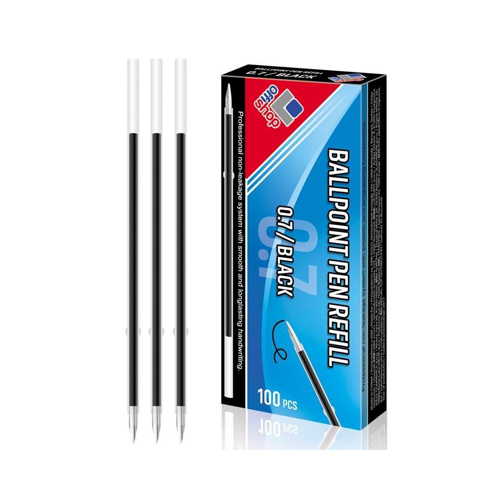 Mina pix neagra, 0,7mm, 100buc/set - OFFISHOP OF154 17.647059
