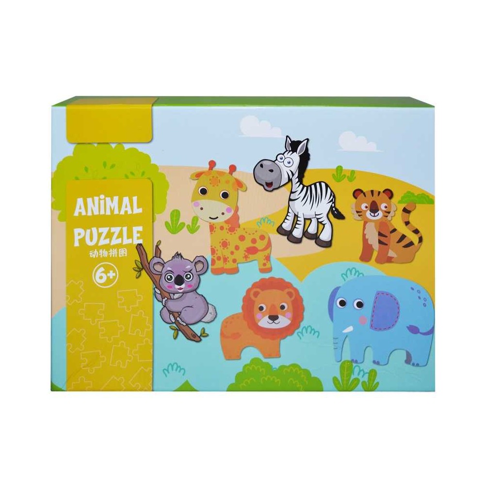 Puzzle lemn, animale/vehicule WDL7560 38.655462