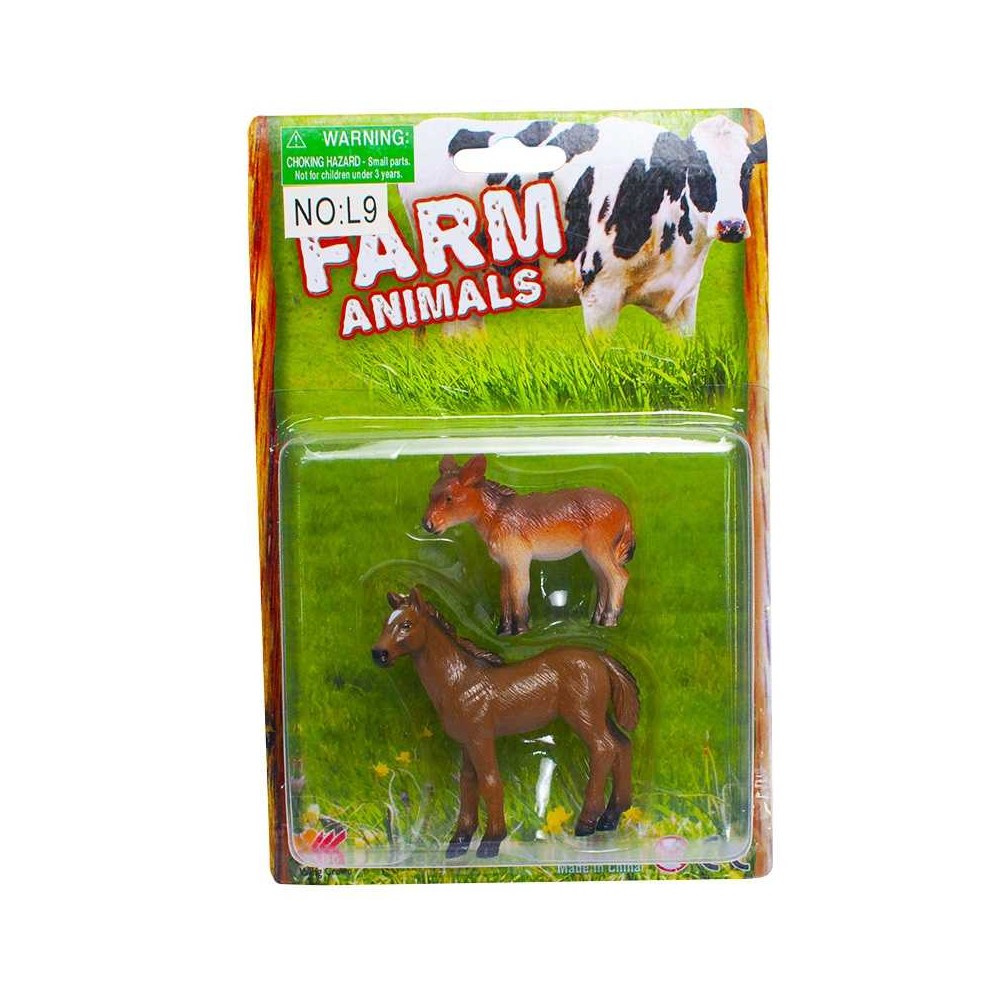 Figurine cal + manz, 2 buc/blister L9 15.966387