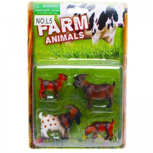 Figurine capre + iezi, 4 buc/blister L5 0