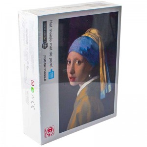 Puzzle carton, Fata cu cercel de perla, 1000 piese 88323 25.210084