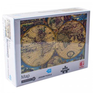 Puzzle carton mini, Harta, 1000 piese 88319A 18.907563