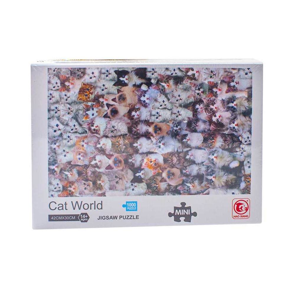 Puzzle carton mini, Lumea pisicilor, 1000 piese 88318A 18.907563