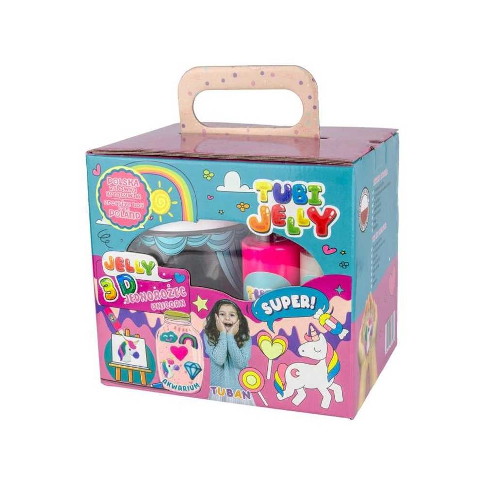 Set TubiJelly, 6 culori + acvariu mic - Unicorn - TUBAN TU3328 105.882353