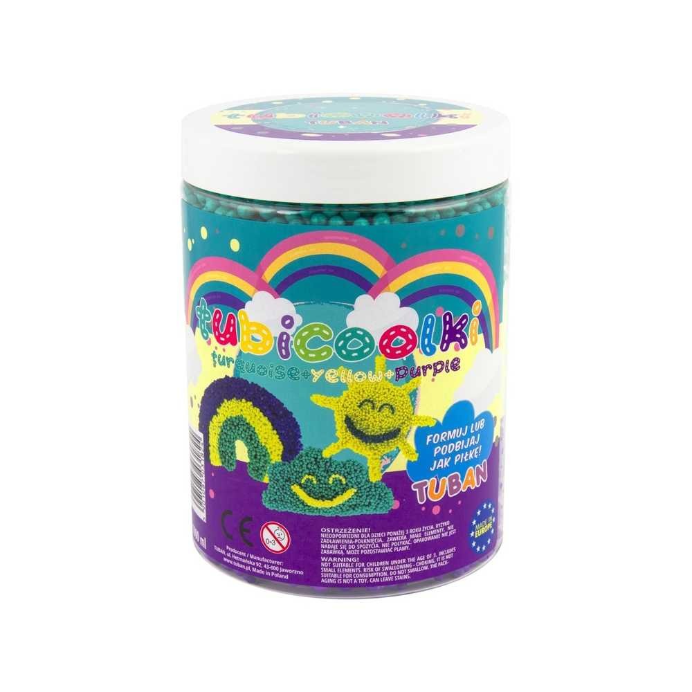 Tubicoolki - bilute de polistiren, 1000ml, 60gr, 3 culori - Curcubeu - TUBAN TU3182 31.932773