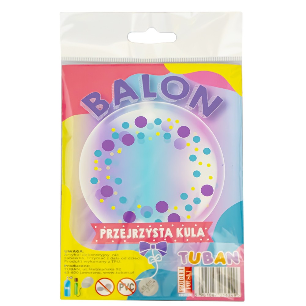 Balon transparent 45 cm - Buline 2 - TUBAN TB3624 11.764706