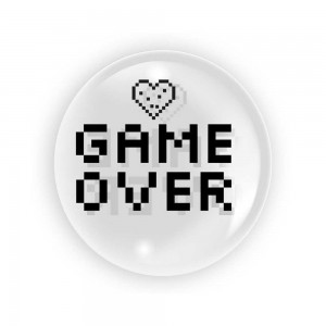 Balon transparent 45 cm - Game Over - TUBAN TB3630 11.764706
