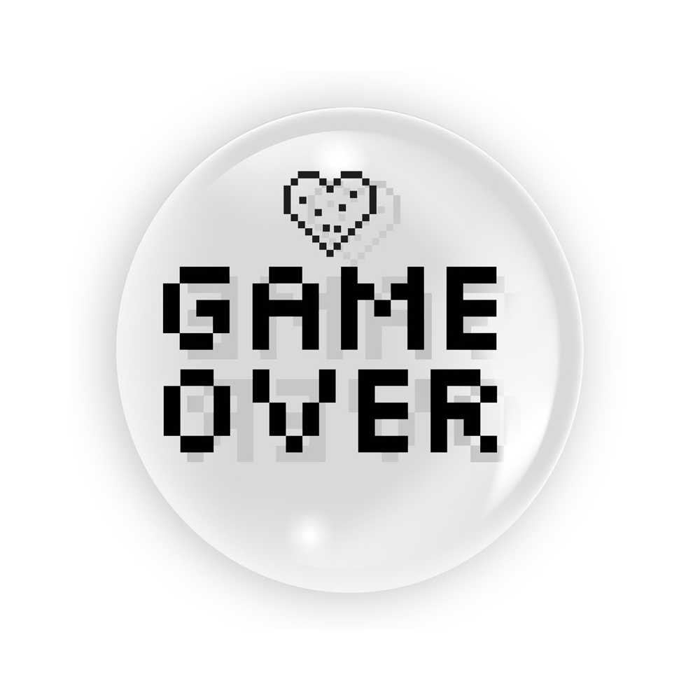 Balon transparent 45 cm - Game Over - TUBAN TB3630 11.764706