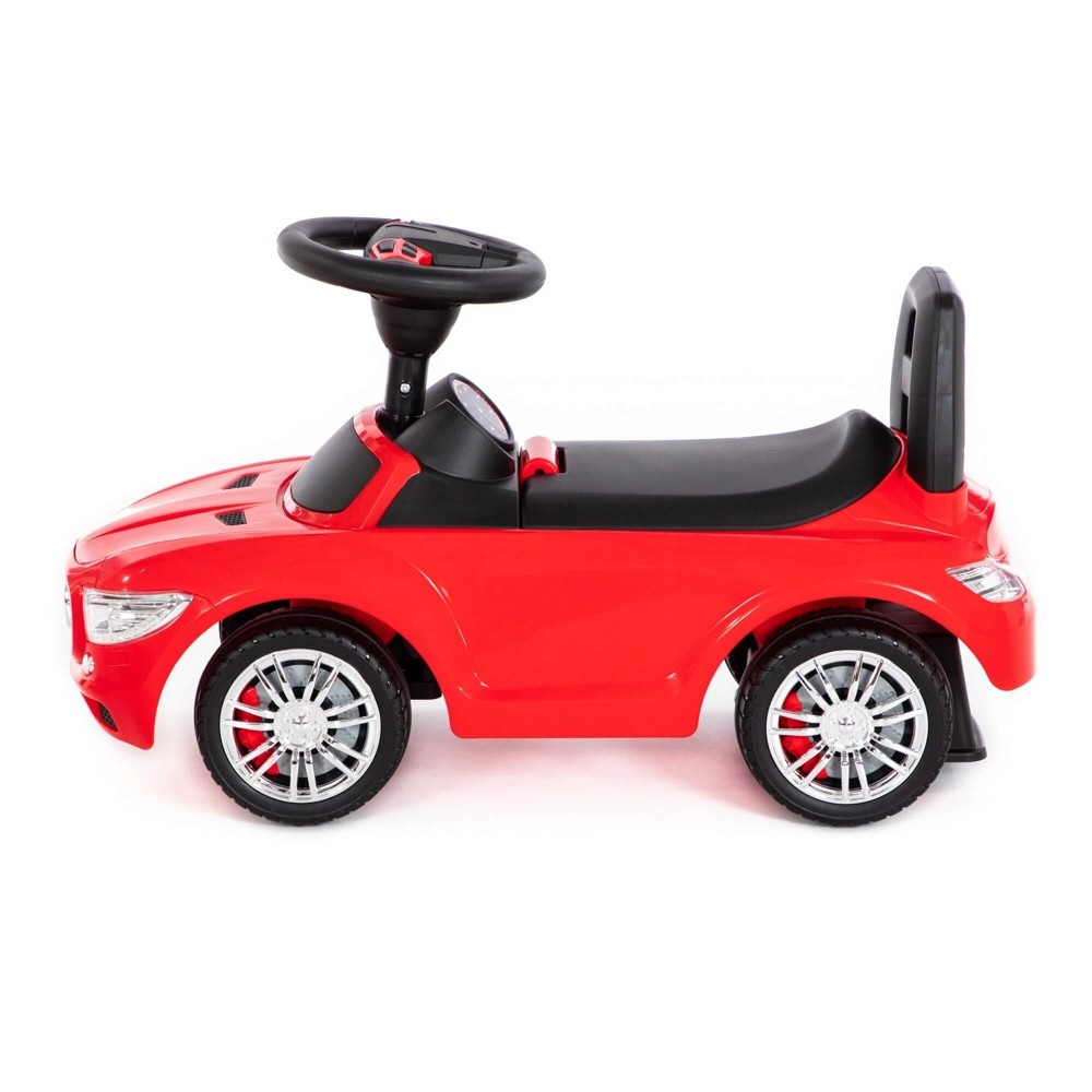 Masinuta - Supercar, rosie, fara pedale, 66x28.5x30 cm, Polesie 84460 158.823529