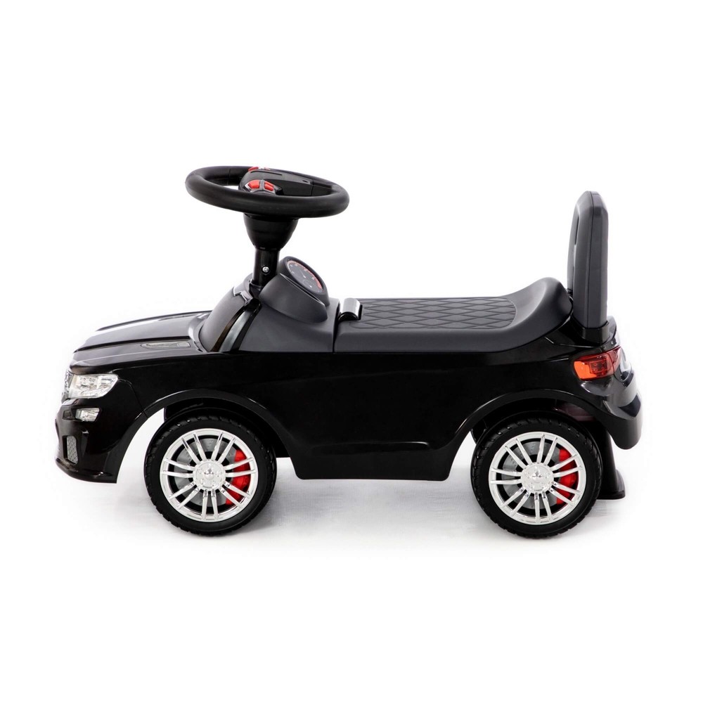 Masinuta - Supercar, neagra, fara pedale, 66x28.5x30 cm, Polesie 84613 158.823529