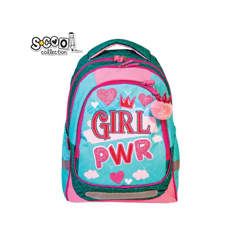 Ghiozdan anatomic LIGHT GIRL POWER, 41 cm - S-COOL SC1277 130.252101