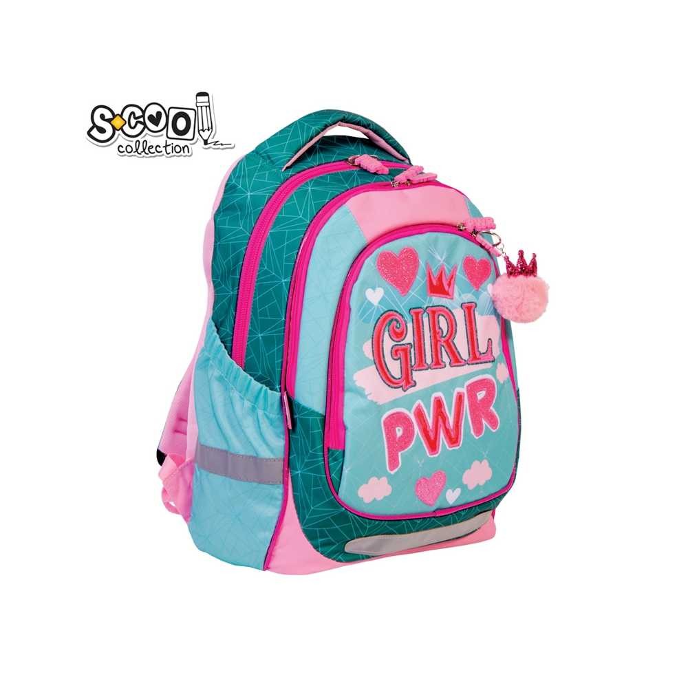 Ghiozdan anatomic LIGHT GIRL POWER, 41 cm - S-COOL SC1277 130.252101