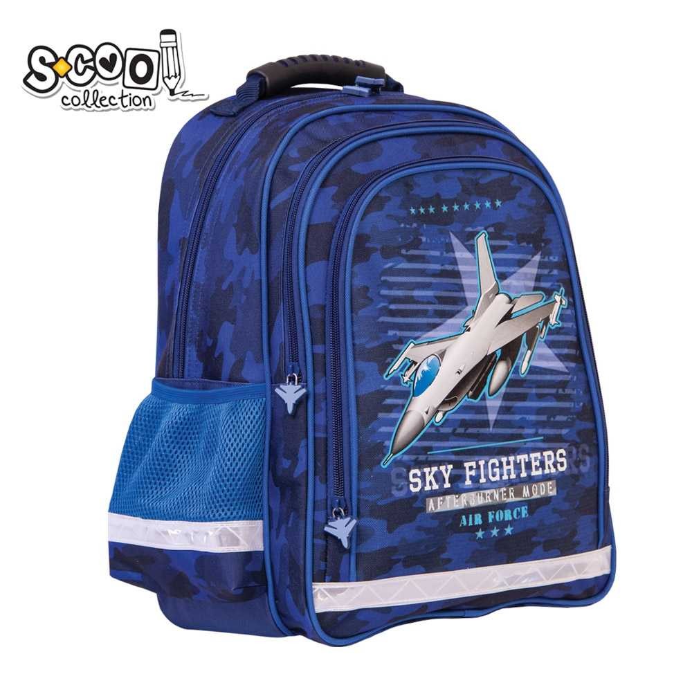 Ghiozdan ergonomic SKY FIGHTER, 38 cm - S-COOL SC1311 116.806723