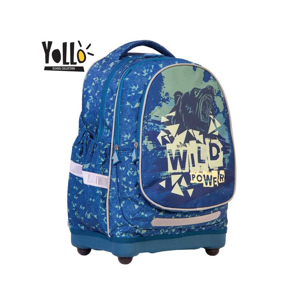 Ghiozdan anatomic WILD POWER, 38 cm - YOLLO YL029 113.445378