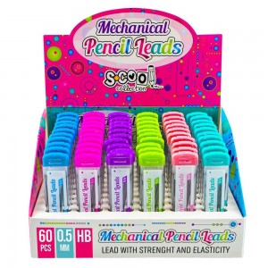 Mine creion mecanic 0.5mm, HB, 60 buc/cutie - S-COOL SC443 1.260504