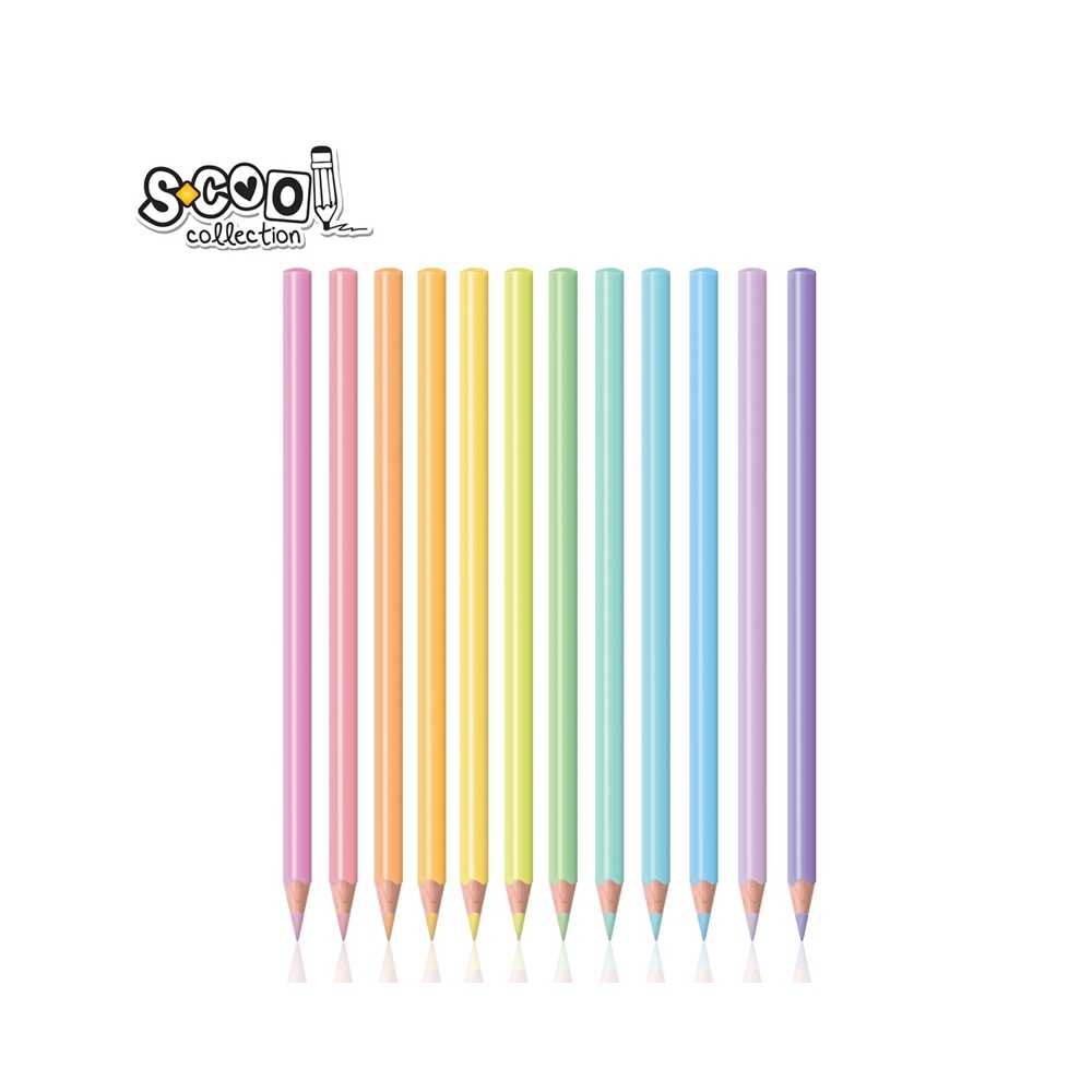 Creioane color, pastel, 12 cul/set - S-COOL SC1284 8.823529