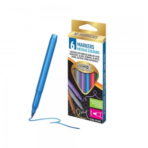 Carioca, culori metalice, 6 buc/set - S-COOL SC1382 13.865546