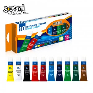 Tempera, 16 ml, 10 cul/set - S-COOL SC295 21.008403
