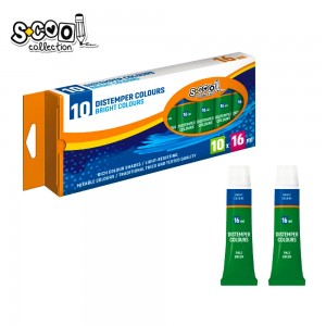 Tempera verde deschis, 16 ml, 10 buc/set - S-COOL SC303 21.008403