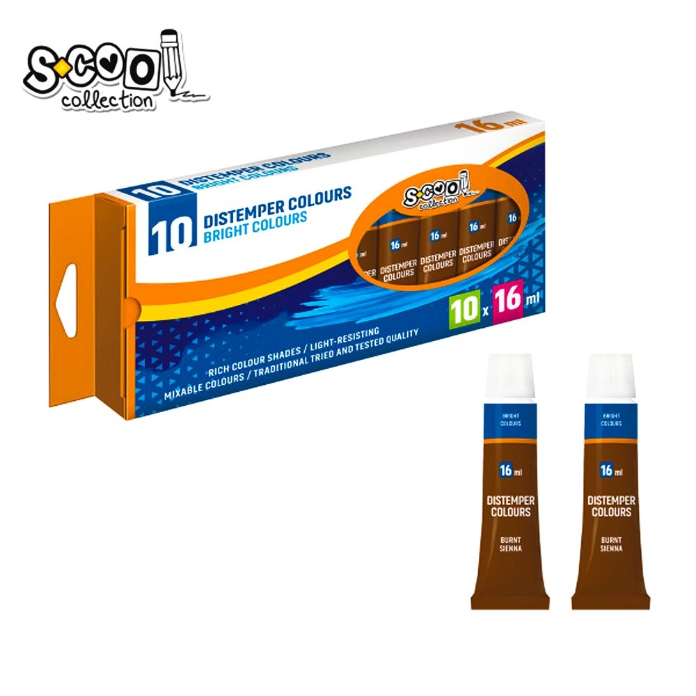 Tempera maro, 16 ml, 10 buc/set - S-COOL SC305 21.008403