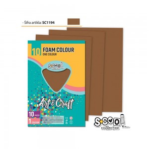 Hartie buretata, maro deschis, 10buc/set, 20x30 cm - S-COOL SC1194 8.403361
