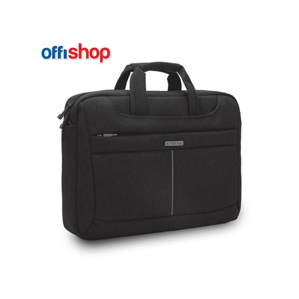 Geanta laptop, neagra, 40x8x32 cm - OFFISHOP OF444 108.403361