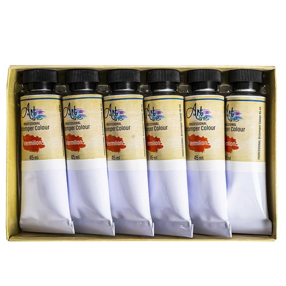 Tempera Art, ROSU, 45ml, 6 buc/set - ARTLINE ART039 41.176471