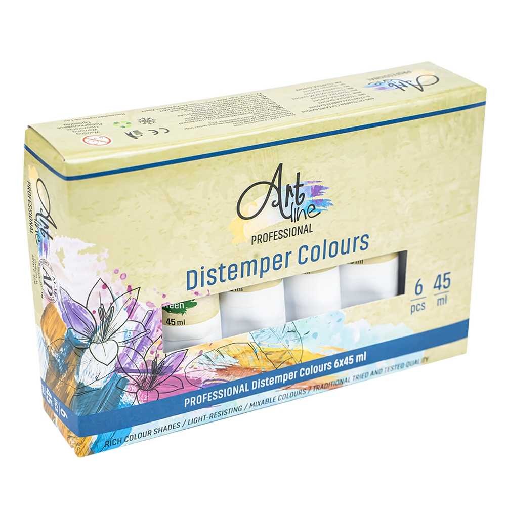 Tempera Art, VERDE, 45ml, 6 buc/set - ARTLINE ART036 41.176471