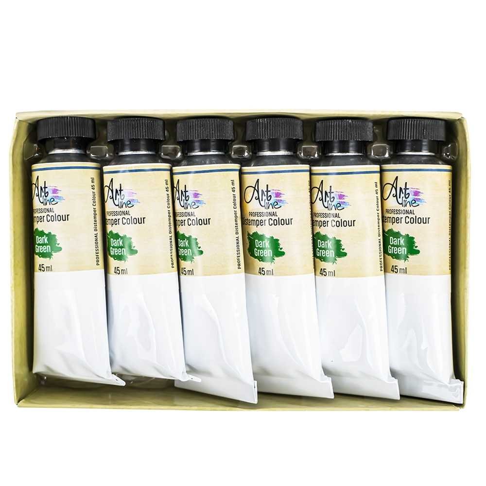 Tempera Art, VERDE, 45ml, 6 buc/set - ARTLINE ART036 41.176471