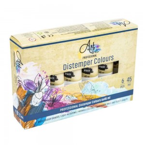 Tempera Art, NEGRU, 45ml, 6buc/set - ARTLINE ART022 41.176471