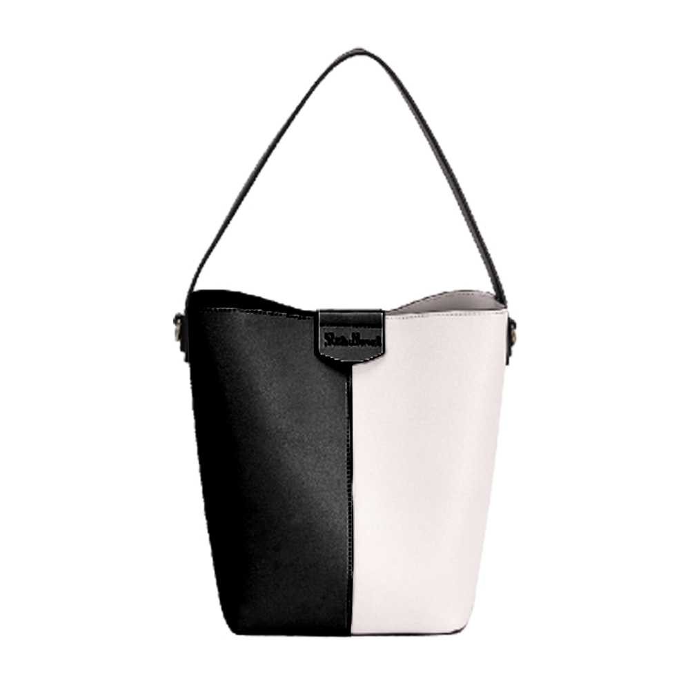 Geanta dama de umar, NEGRU/ALB, 18x12x25 cm - LITTLE MARCEL 21121 102.521008